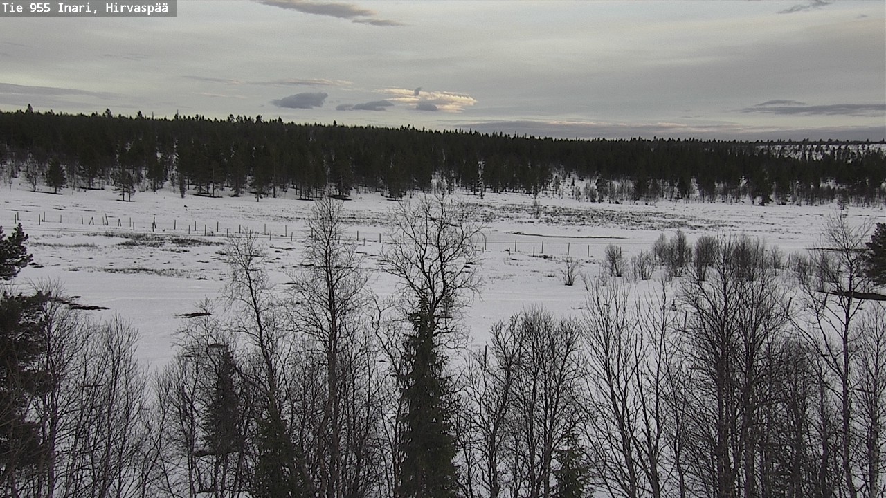 Weather Camera Image Väg 955 Enare, Hirvaspää, Inari, Lappi