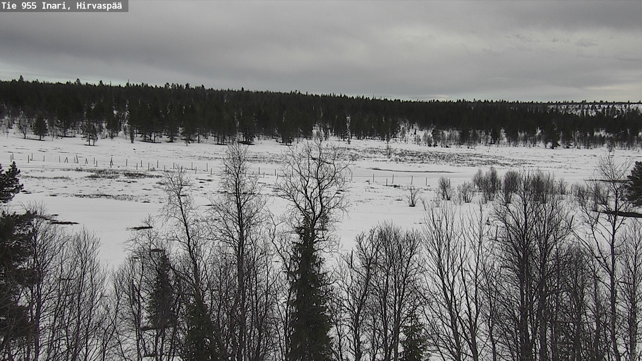 Weather Camera Image Väg 955 Enare, Hirvaspää, Inari, Lappi