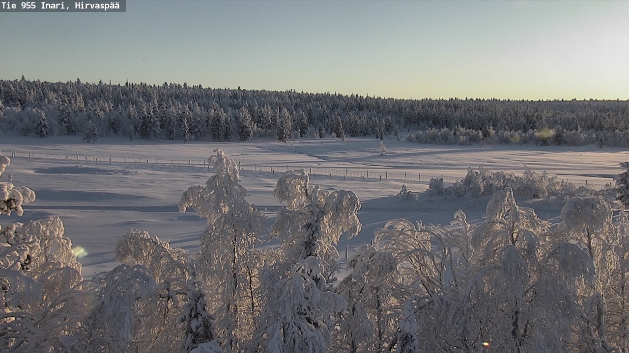 Weather Camera Image Väg 955 Enare, Hirvaspää, Inari, Lappi
