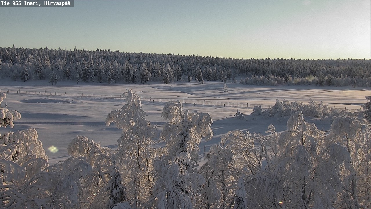 Weather Camera Image Väg 955 Enare, Hirvaspää, Inari, Lappi