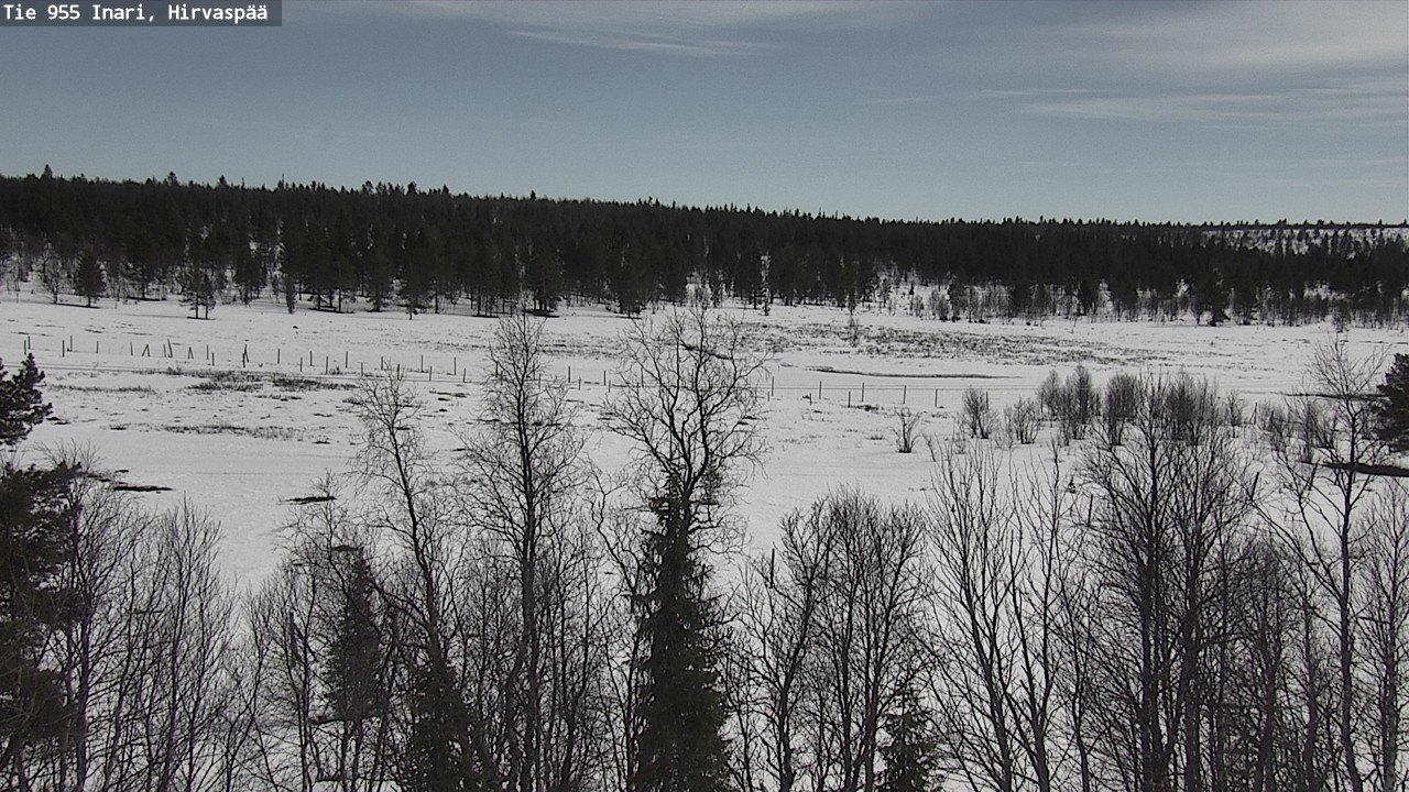 Weather Camera Image Väg 955 Enare, Hirvaspää, Inari, Lappi