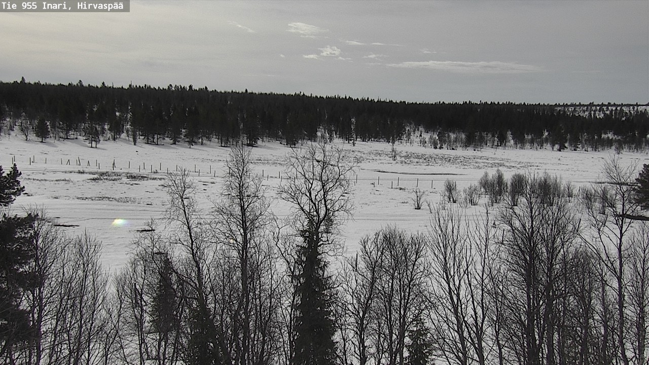 Weather Camera Image Väg 955 Enare, Hirvaspää, Inari, Lappi