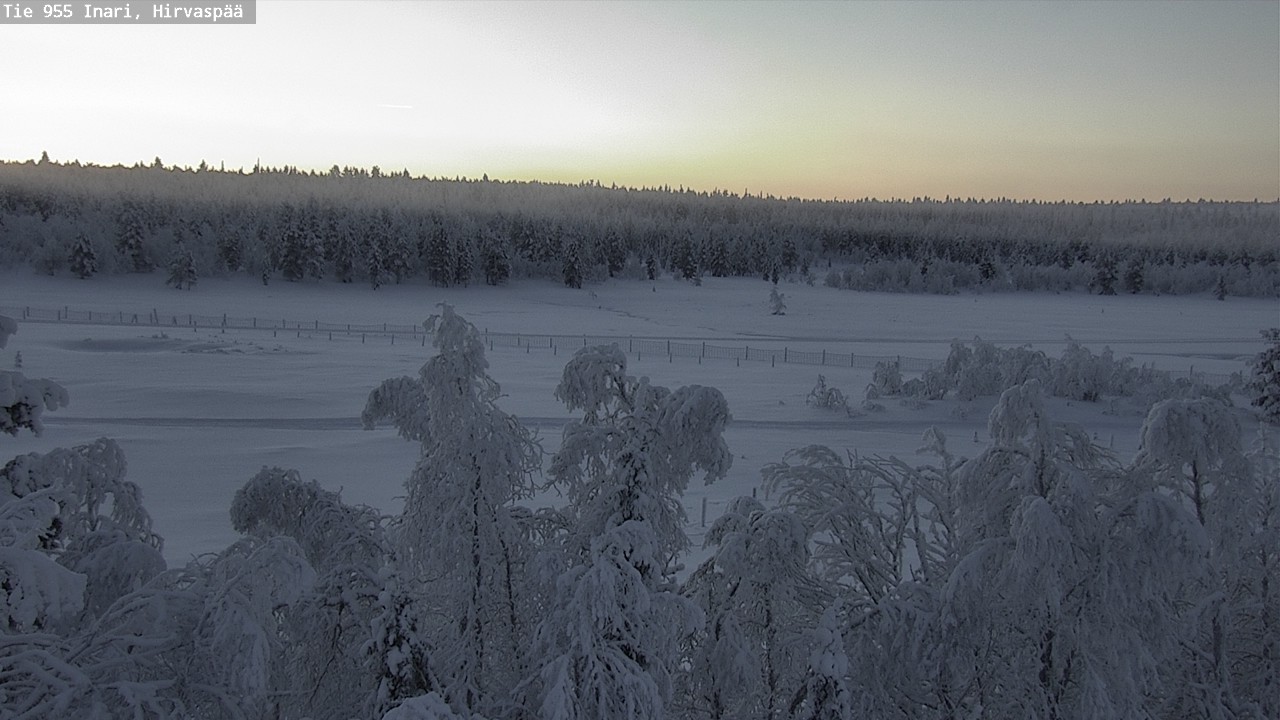 Weather Camera Image Road 955 Inari, Hirvaspää, Inari, Lappi