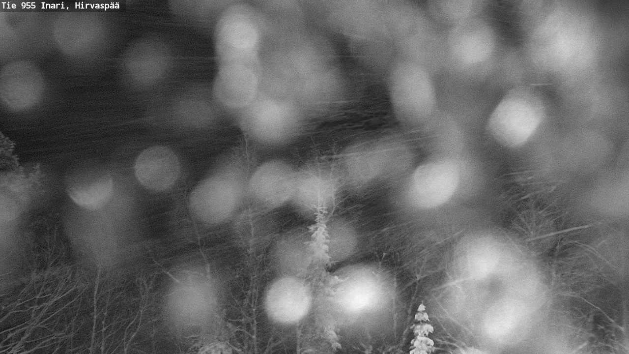 Weather Camera Image Road 955 Inari, Hirvaspää, Inari, Lappi
