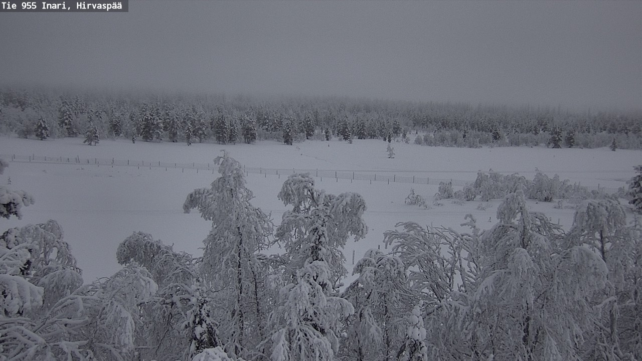 Kelikamerat Kuva Tie 955 Inari, Hirvaspää, Inari, Lappi