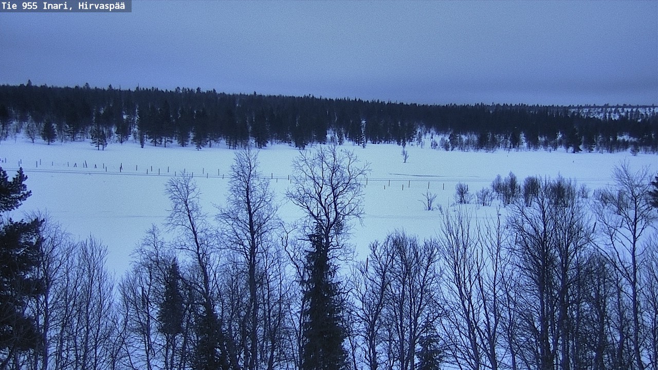 Kelikamerat Kuva Tie 955 Inari, Hirvaspää, Inari, Lappi
