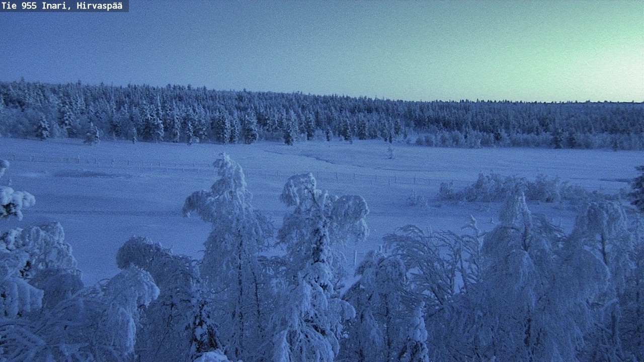Weather Camera Image Väg 955 Enare, Hirvaspää, Inari, Lappi