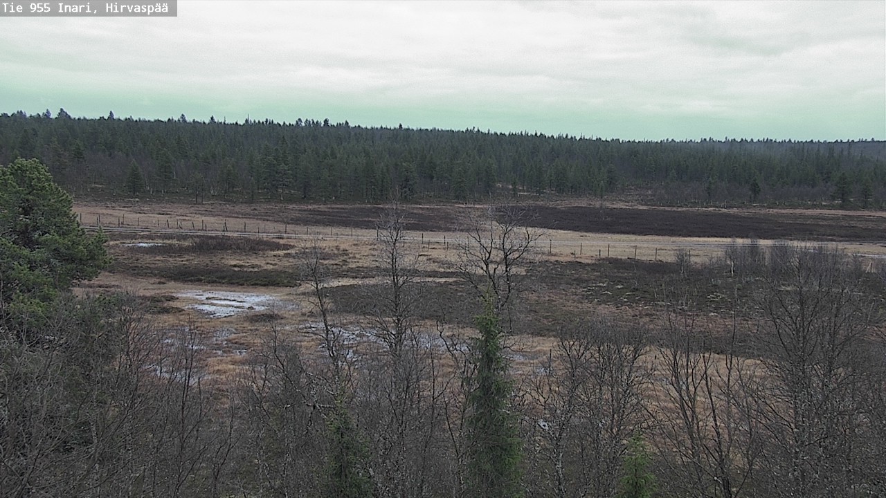 Kelikamerat Kuva Tie 955 Inari, Hirvaspää, Inari, Lappi