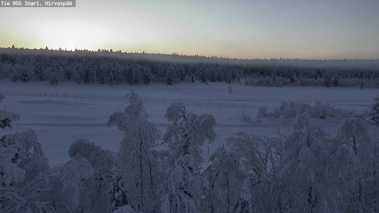 Weather Camera Image Road 955 Inari, Hirvaspää, Inari, Lappi