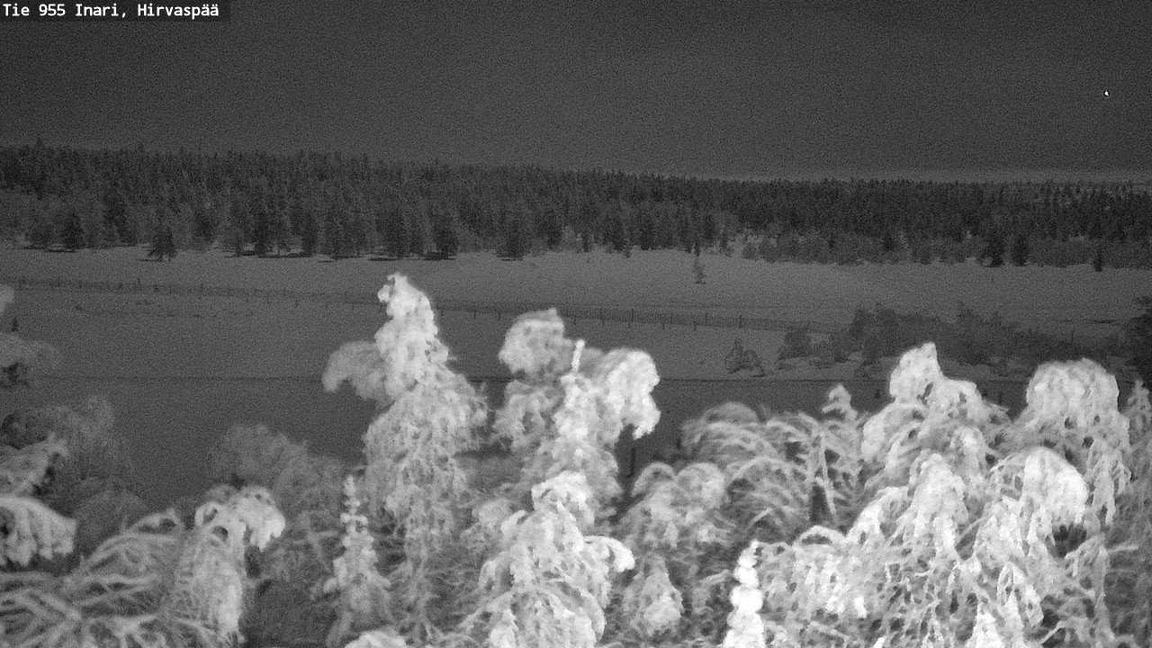 Weather Camera Image Väg 955 Enare, Hirvaspää, Inari, Lappi
