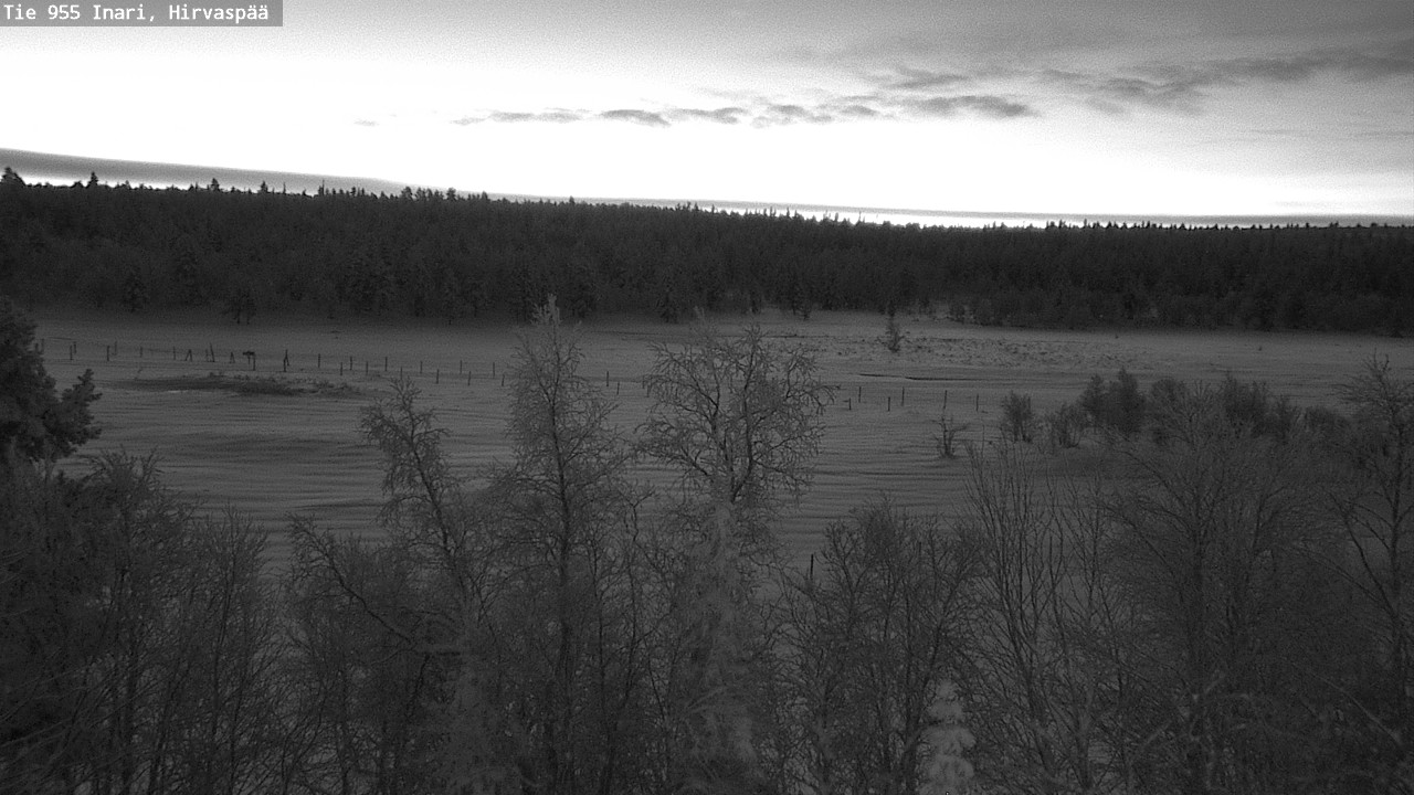 Weather Camera Image Road 955 Inari, Hirvaspää, Inari, Lappi