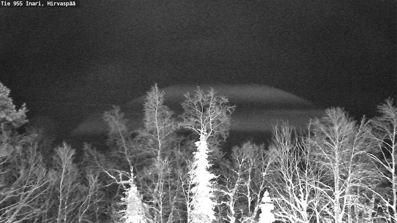 Weather Camera Image Road 955 Inari, Hirvaspää, Inari, Lappi