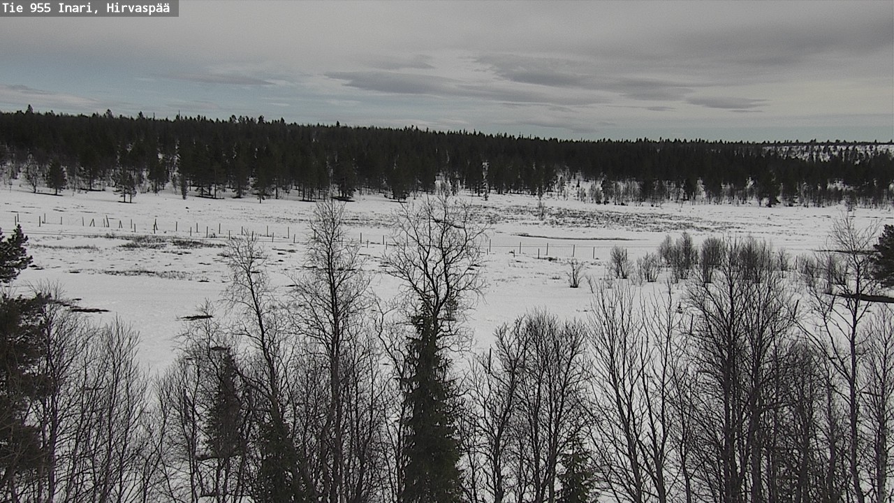 Weather Camera Image Väg 955 Enare, Hirvaspää, Inari, Lappi
