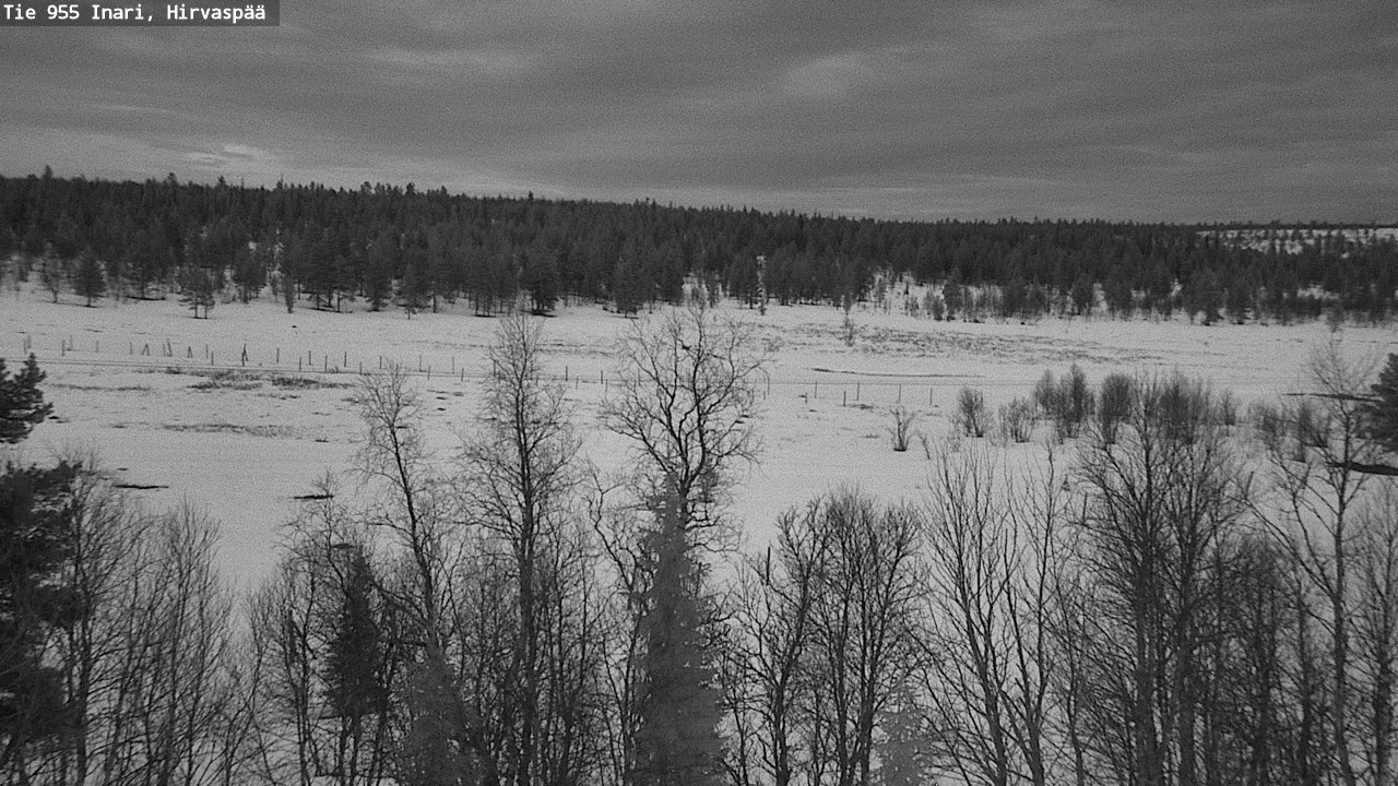 Weather Camera Image Väg 955 Enare, Hirvaspää, Inari, Lappi