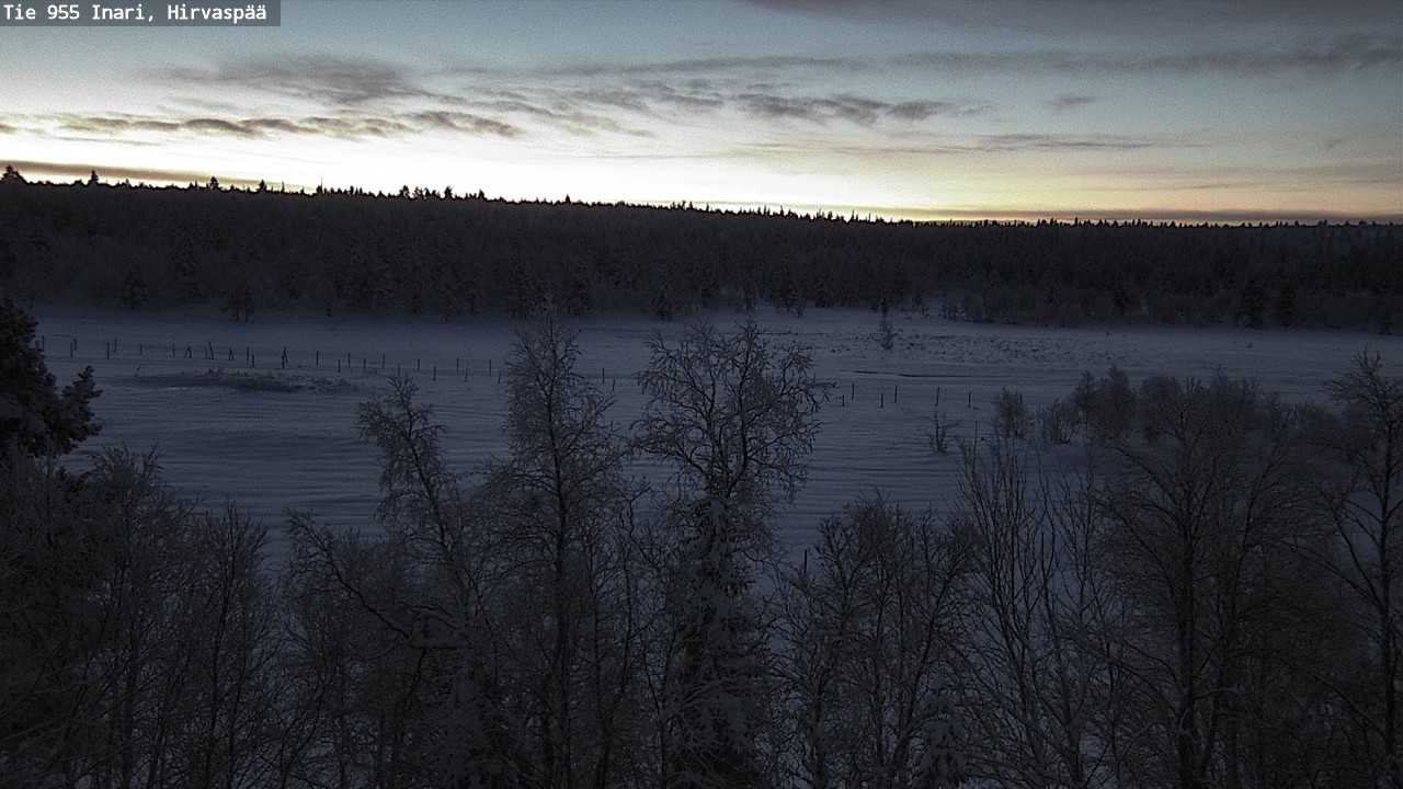 Weather Camera Image Road 955 Inari, Hirvaspää, Inari, Lappi