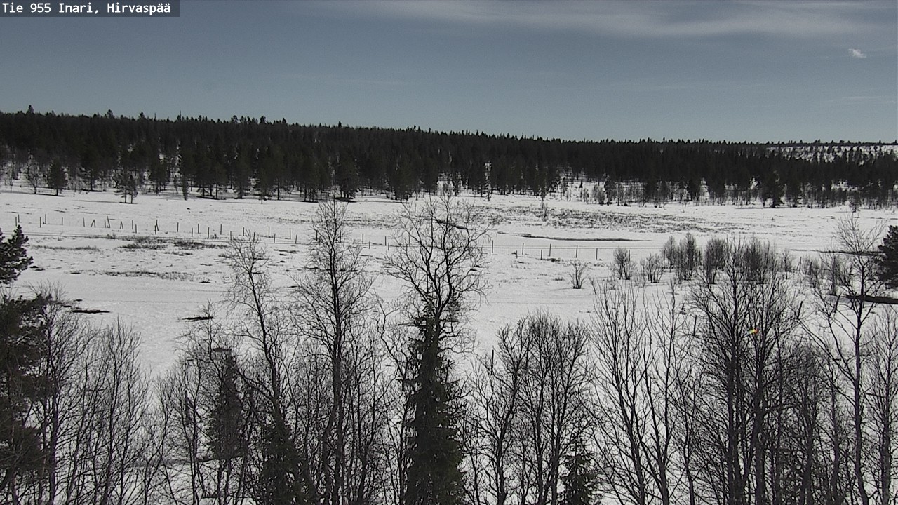 Weather Camera Image Väg 955 Enare, Hirvaspää, Inari, Lappi