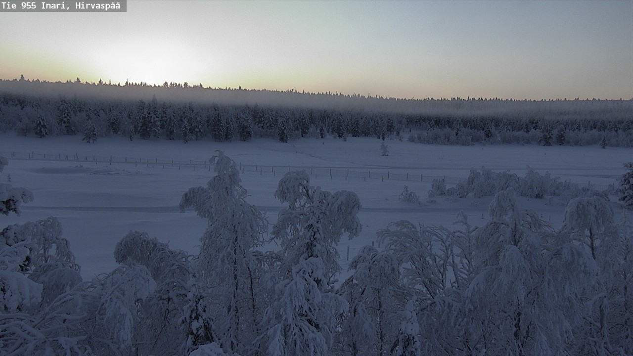 Weather Camera Image Road 955 Inari, Hirvaspää, Inari, Lappi