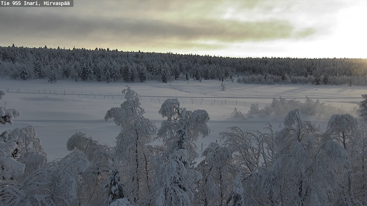 Kelikamerat Kuva Tie 955 Inari, Hirvaspää, Inari, Lappi