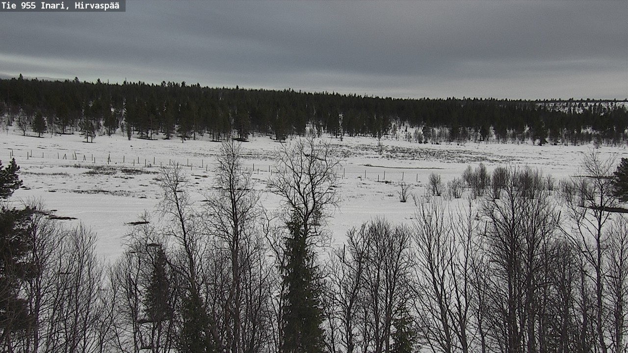 Weather Camera Image Väg 955 Enare, Hirvaspää, Inari, Lappi