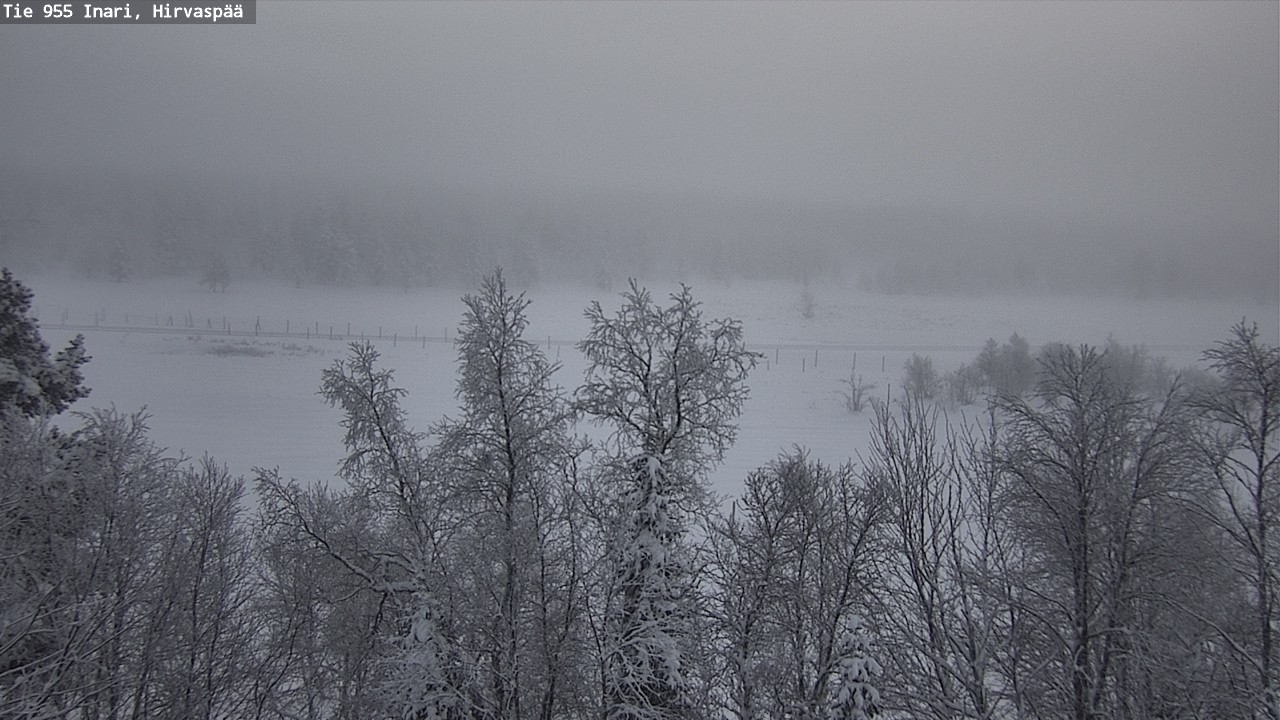 Weather Camera Image Väg 955 Enare, Hirvaspää, Inari, Lappi