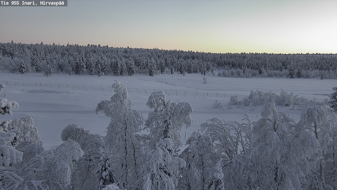 Weather Camera Image Väg 955 Enare, Hirvaspää, Inari, Lappi