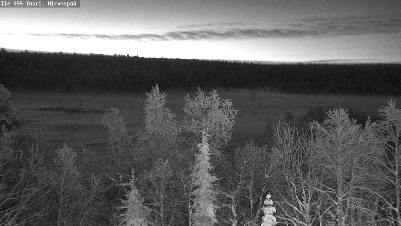 Weather Camera Image Road 955 Inari, Hirvaspää, Inari, Lappi
