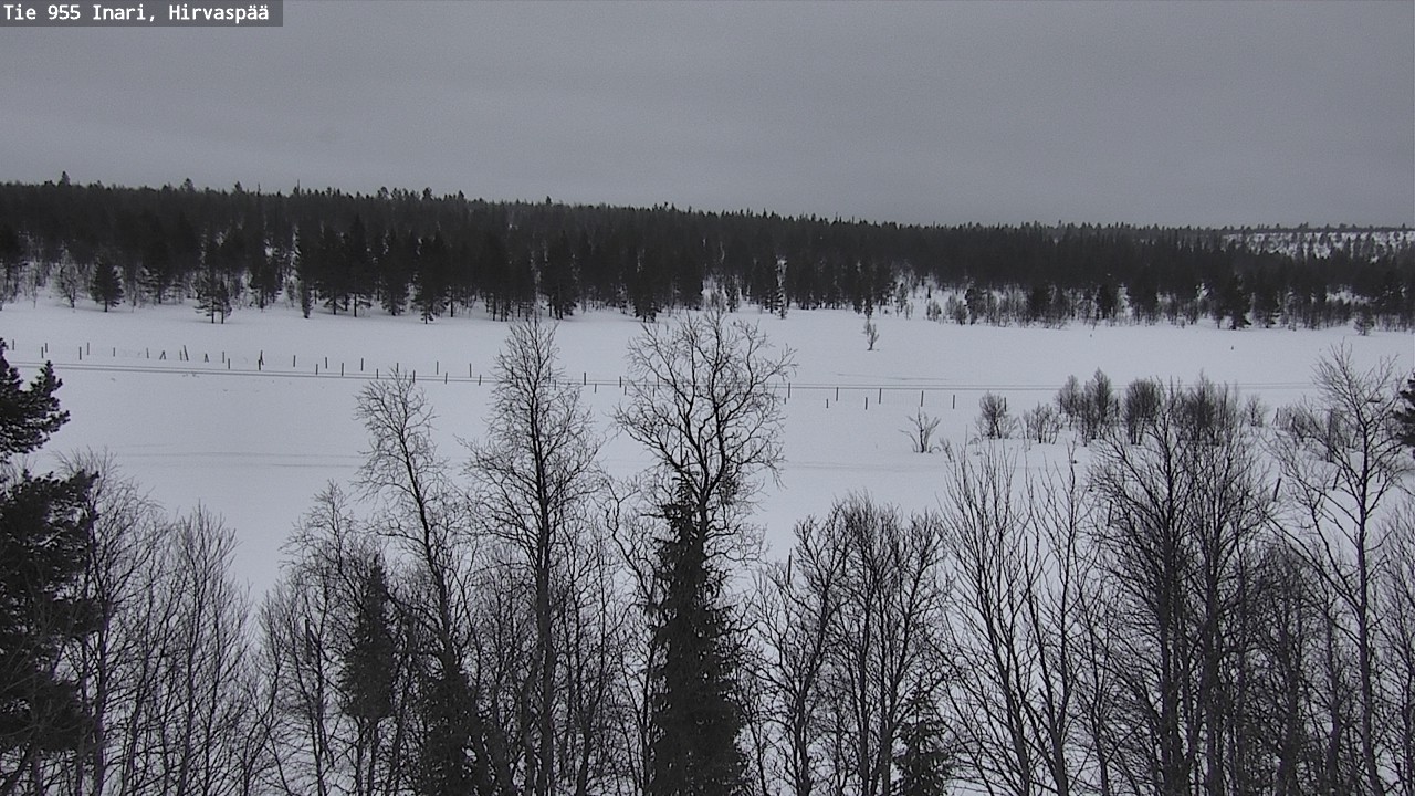 Kelikamerat Kuva Tie 955 Inari, Hirvaspää, Inari, Lappi