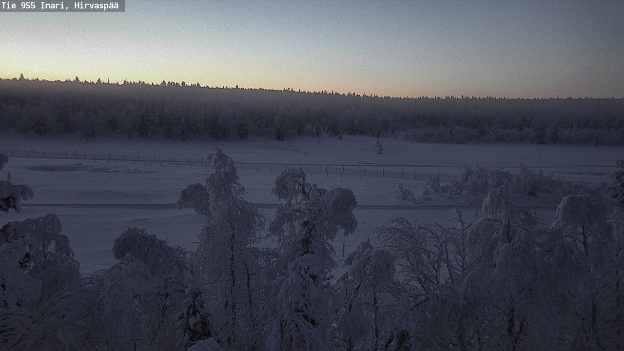 Kelikamerat Kuva Tie 955 Inari, Hirvaspää, Inari, Lappi