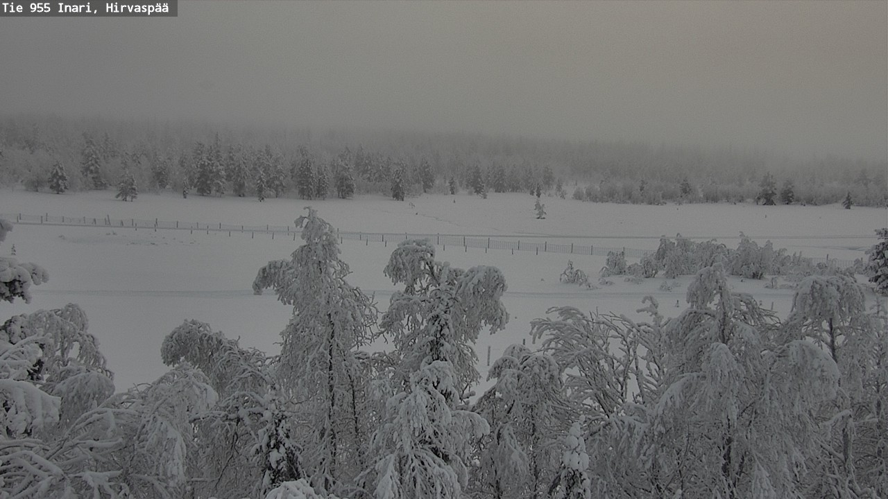 Kelikamerat Kuva Tie 955 Inari, Hirvaspää, Inari, Lappi