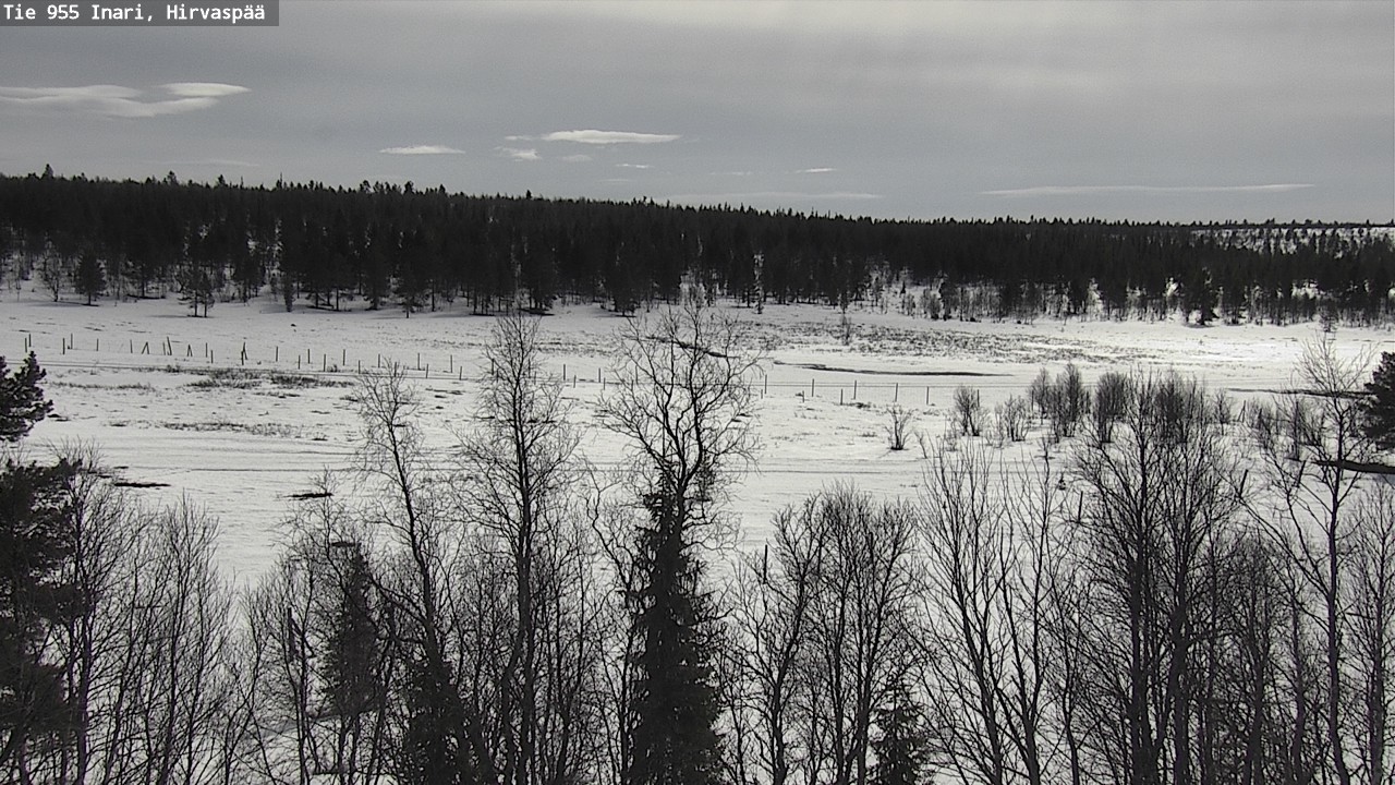 Weather Camera Image Väg 955 Enare, Hirvaspää, Inari, Lappi