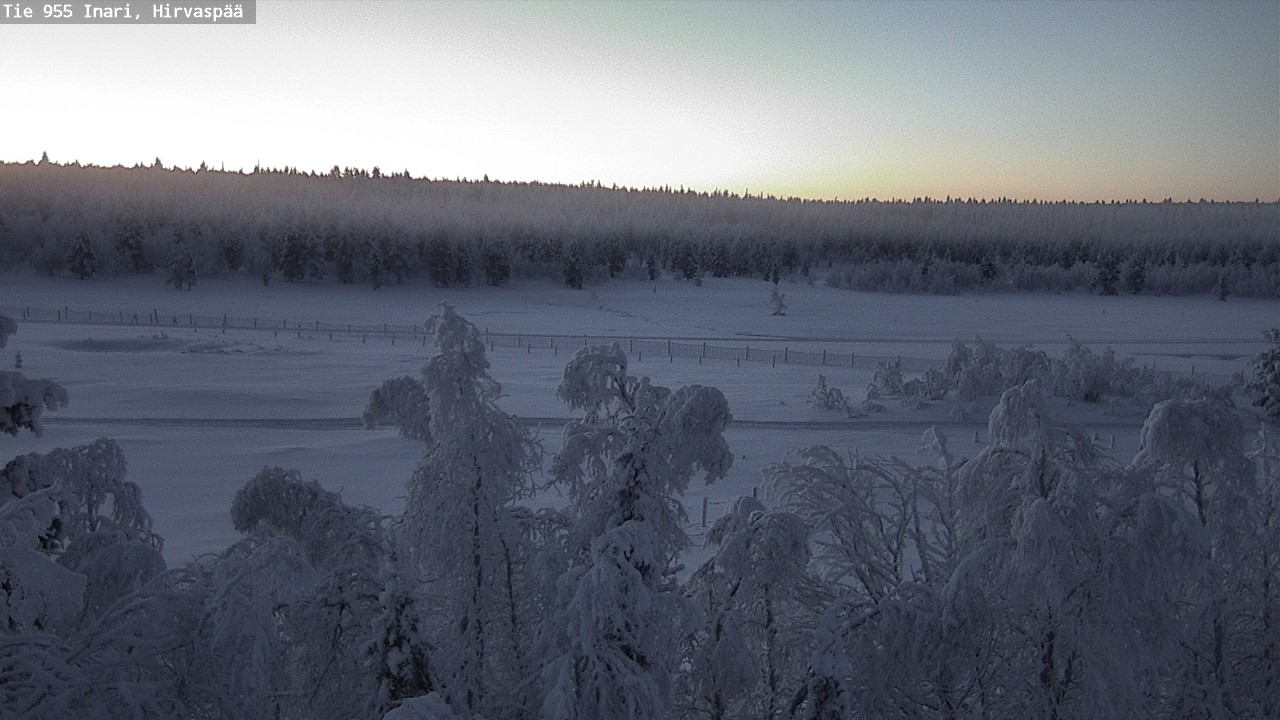 Kelikamerat Kuva Tie 955 Inari, Hirvaspää, Inari, Lappi