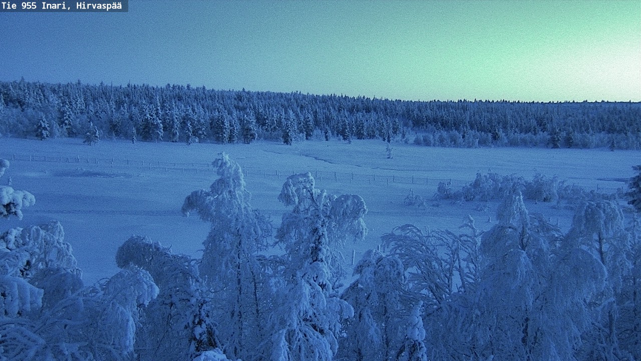 Weather Camera Image Väg 955 Enare, Hirvaspää, Inari, Lappi