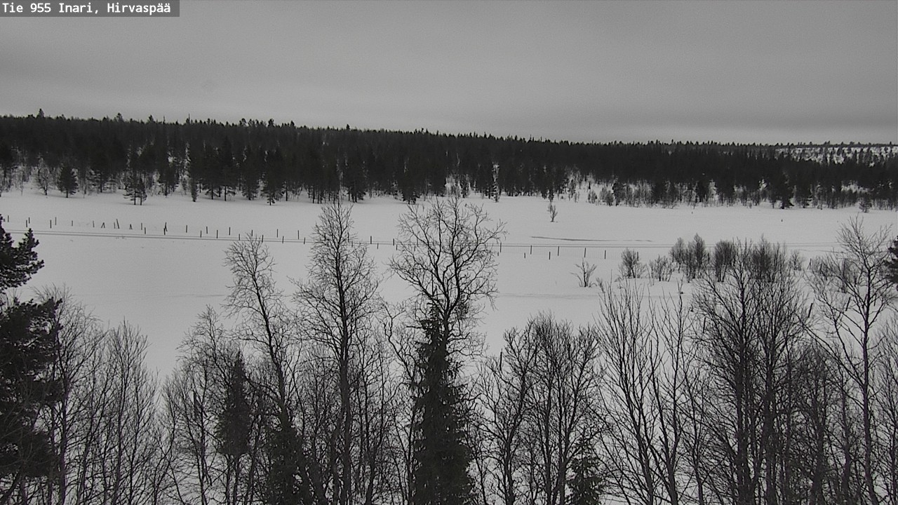 Kelikamerat Kuva Tie 955 Inari, Hirvaspää, Inari, Lappi