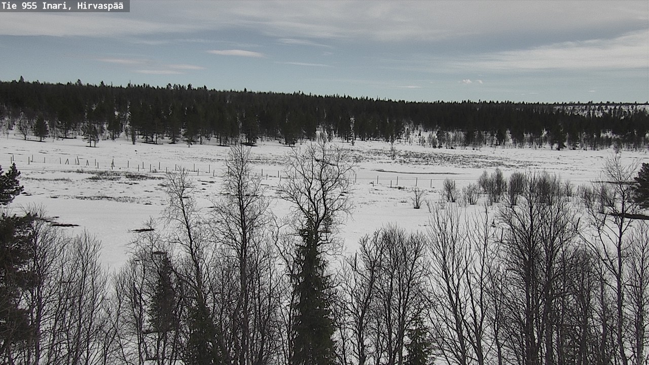 Weather Camera Image Väg 955 Enare, Hirvaspää, Inari, Lappi