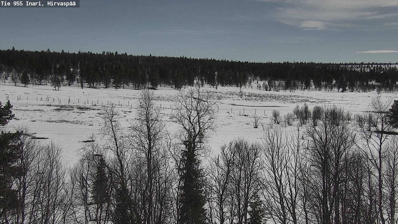 Weather Camera Image Väg 955 Enare, Hirvaspää, Inari, Lappi