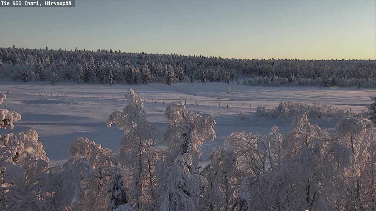 Weather Camera Image Väg 955 Enare, Hirvaspää, Inari, Lappi