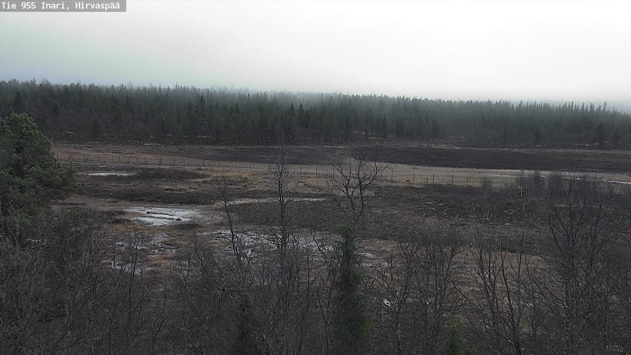 Kelikamerat Kuva Tie 955 Inari, Hirvaspää, Inari, Lappi