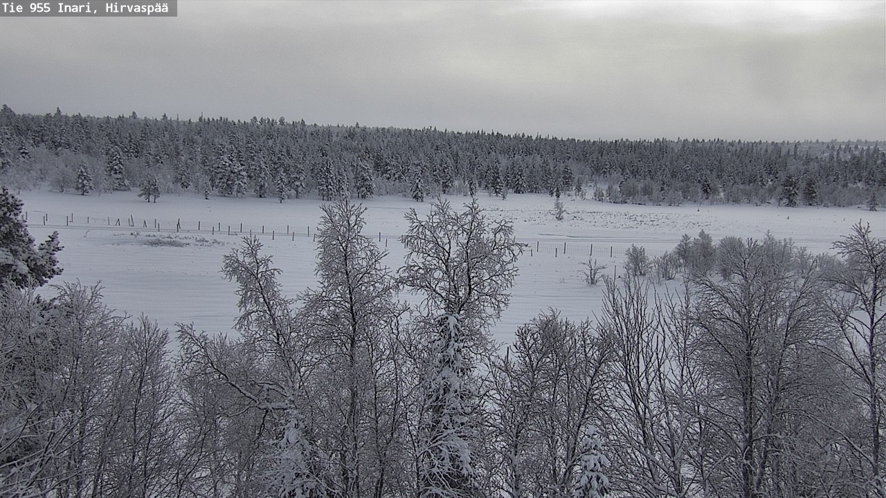 Weather Camera Image Väg 955 Enare, Hirvaspää, Inari, Lappi