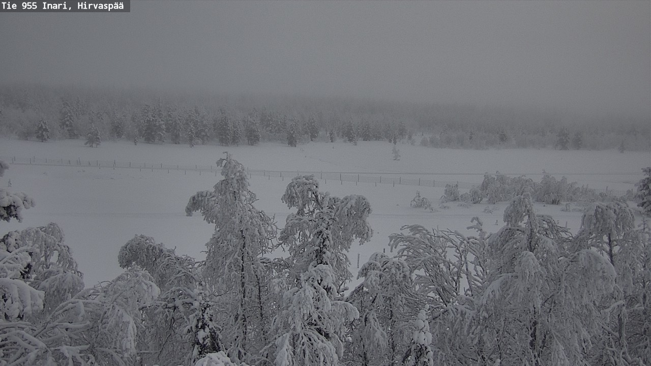 Kelikamerat Kuva Tie 955 Inari, Hirvaspää, Inari, Lappi