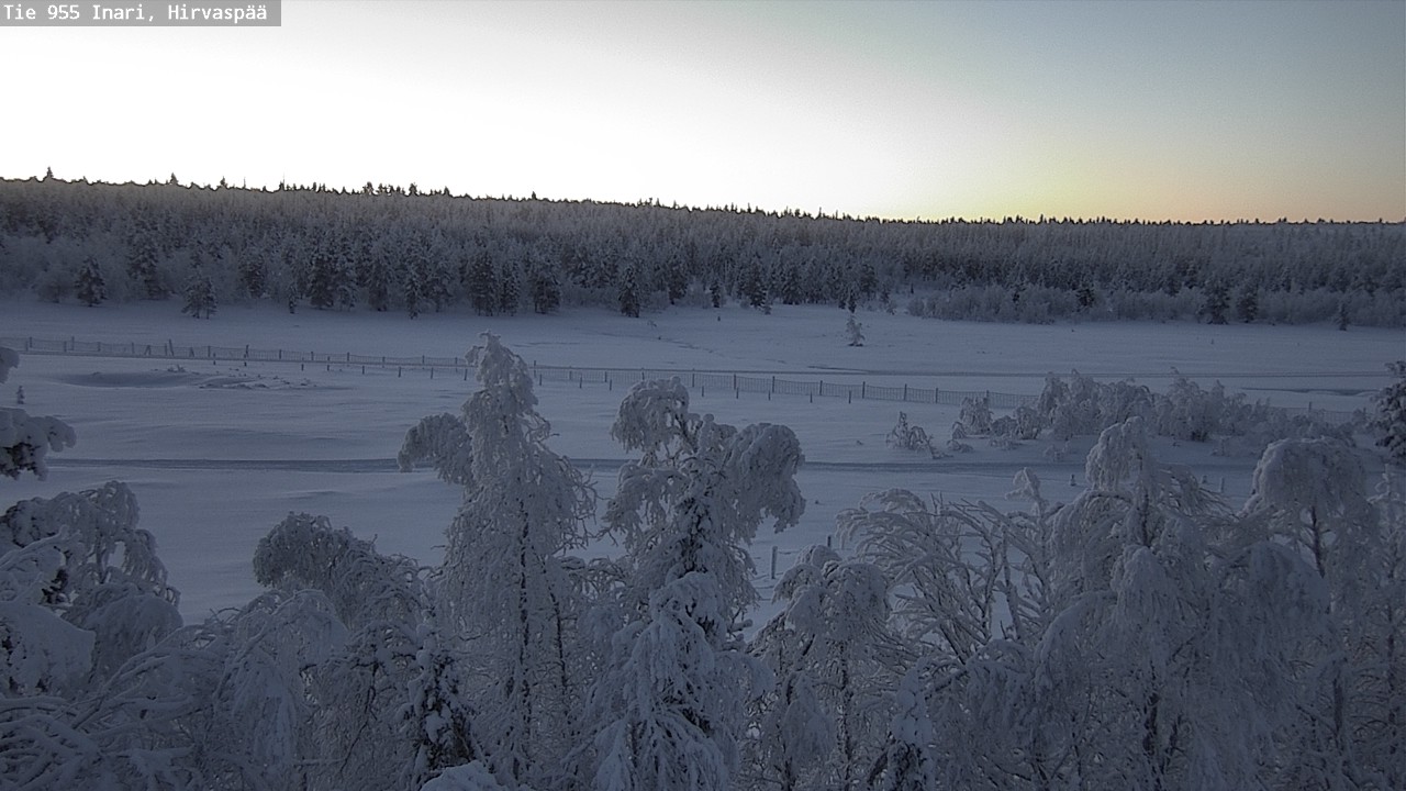Kelikamerat Kuva Tie 955 Inari, Hirvaspää, Inari, Lappi