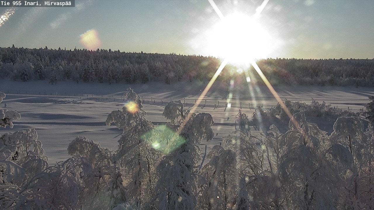 Weather Camera Image Road 955 Inari, Hirvaspää, Inari, Lappi