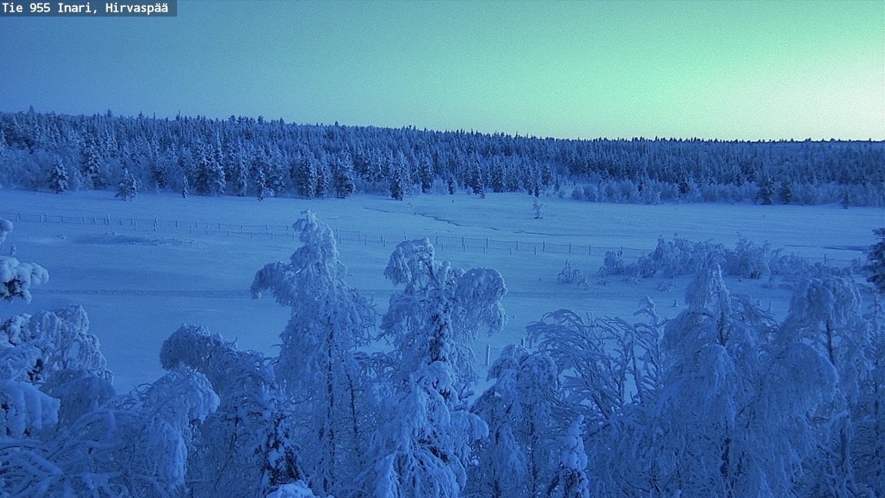 Weather Camera Image Väg 955 Enare, Hirvaspää, Inari, Lappi