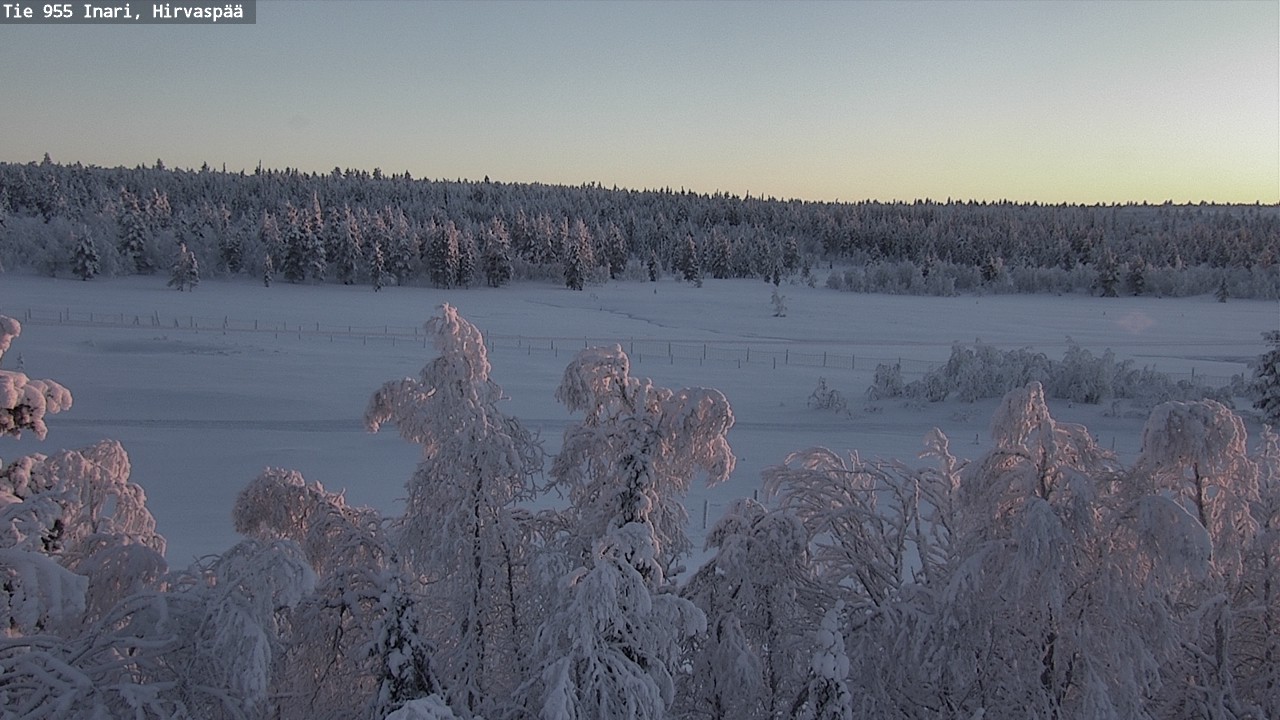 Weather Camera Image Väg 955 Enare, Hirvaspää, Inari, Lappi