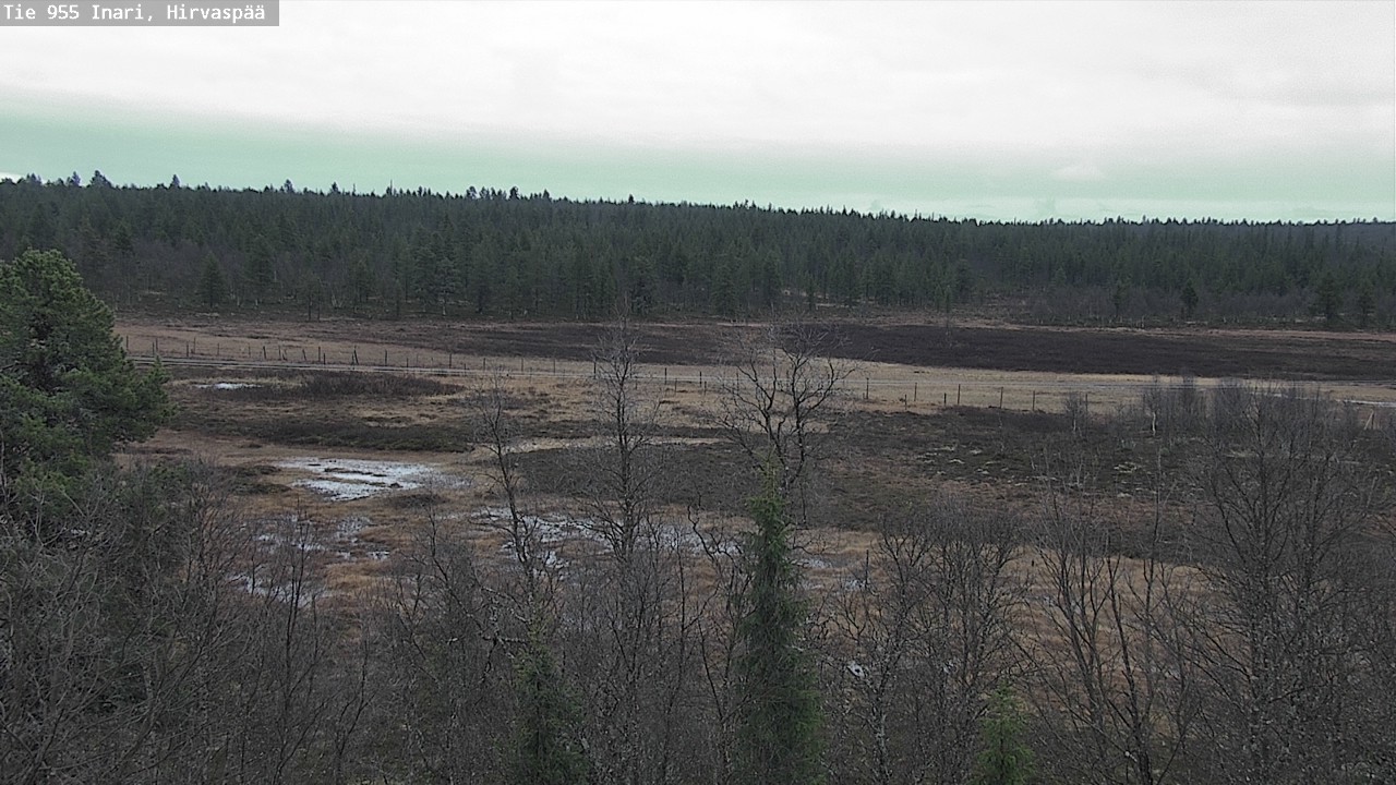 Kelikamerat Kuva Tie 955 Inari, Hirvaspää, Inari, Lappi