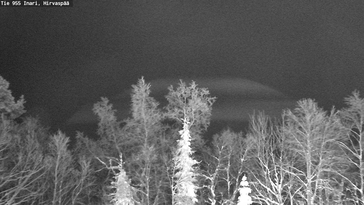 Weather Camera Image Road 955 Inari, Hirvaspää, Inari, Lappi