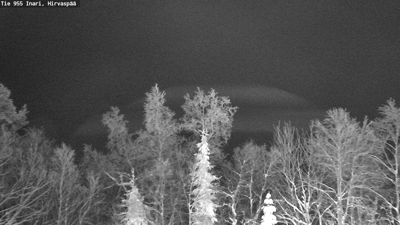 Weather Camera Image Road 955 Inari, Hirvaspää, Inari, Lappi