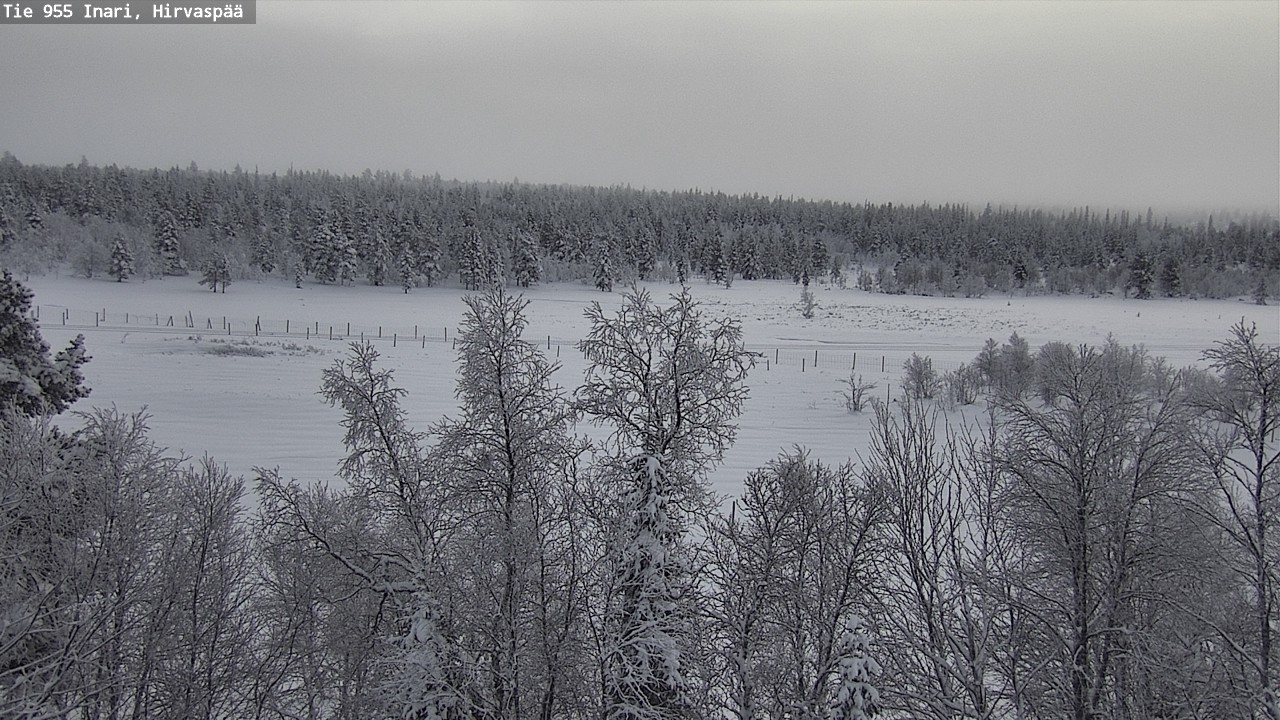 Weather Camera Image Väg 955 Enare, Hirvaspää, Inari, Lappi