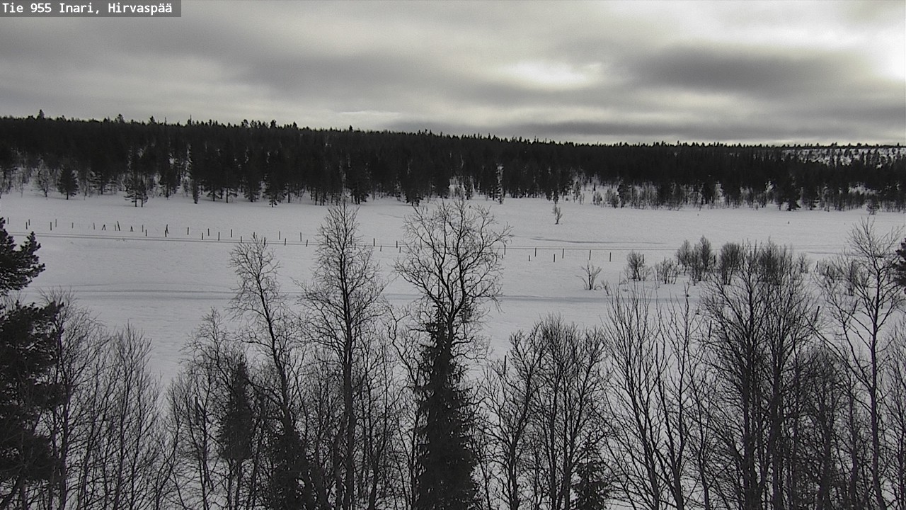 Kelikamerat Kuva Tie 955 Inari, Hirvaspää, Inari, Lappi