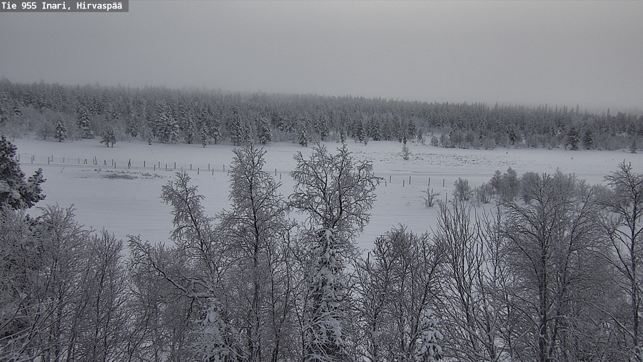 Weather Camera Image Väg 955 Enare, Hirvaspää, Inari, Lappi