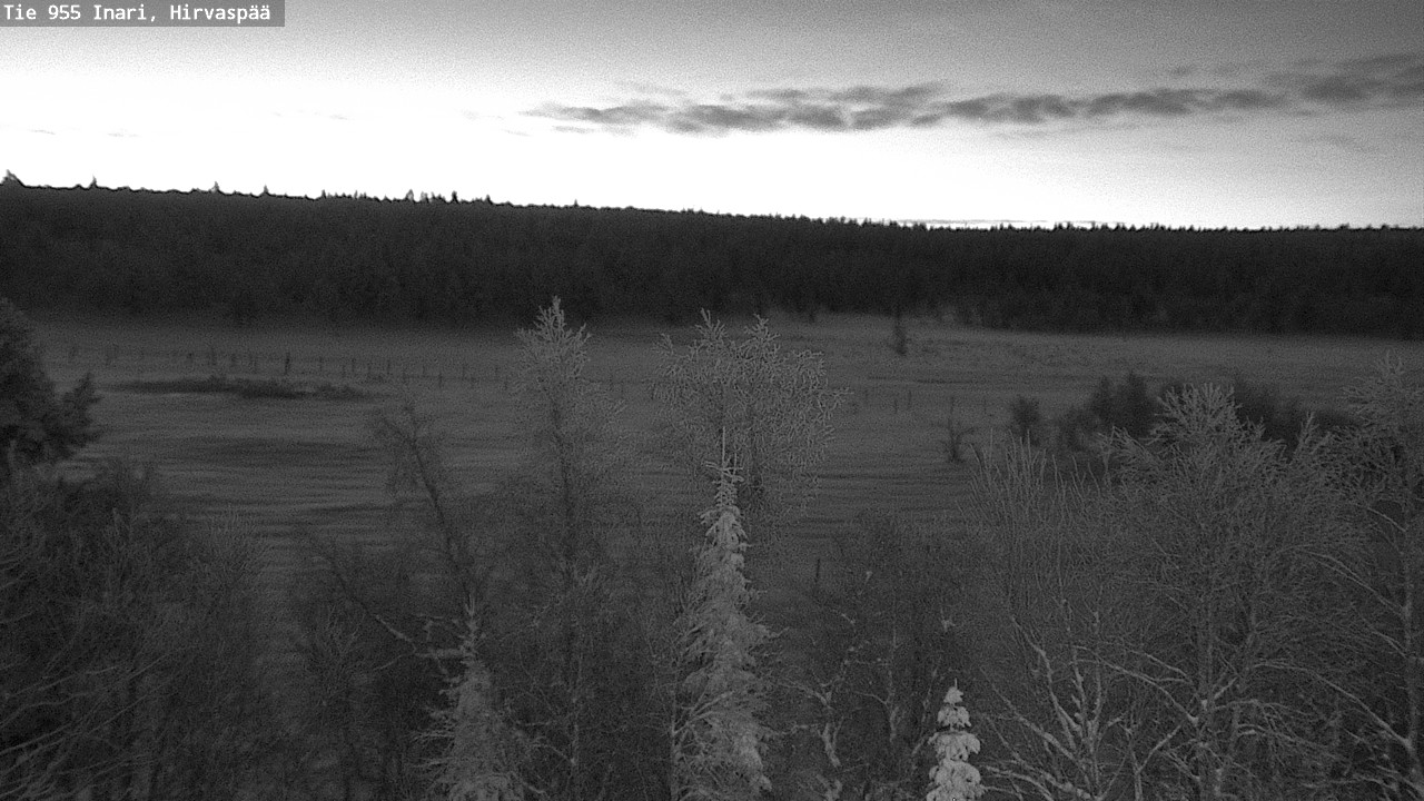 Weather Camera Image Road 955 Inari, Hirvaspää, Inari, Lappi